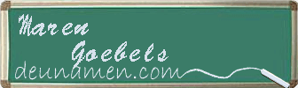 Maren Goebels Visitenkarte